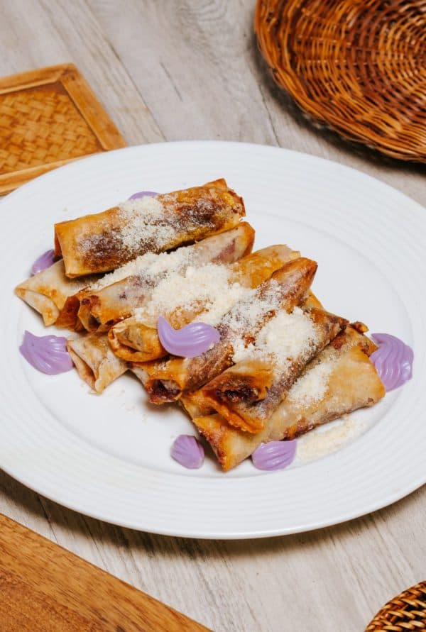 Ube and Cheese Turon